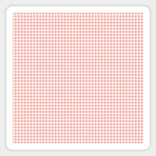 Blush Pink Gingham Pattern - Christmas Vichy Sticker